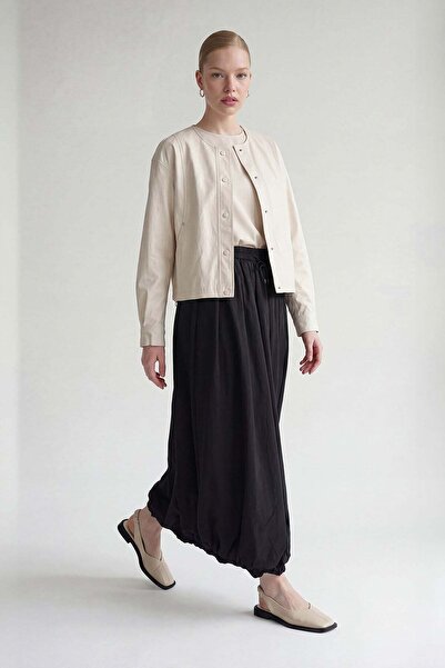 Levidor Black balloon skirt with pockets