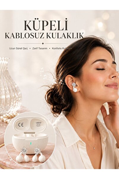 ETC Küpeli Kablosuz Kulaklık Yeni Nesil Bluetooth Teknolojisi - MIYNG6699-6804