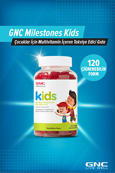 GNC Milestones Kids Multivitamin 120 Çiğnenebilir Form