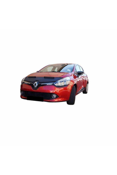 Automod Clio 4 Kasa 2016 Model Front Hood Protective Leather Mask - Black Lea...
