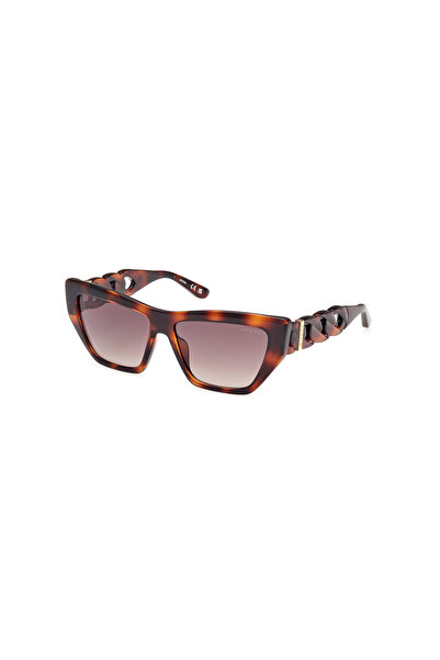 Guess Dark Havana Uv400 Injected Female Sunglasses