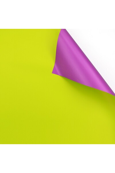 OEM Bicolor Plastic Cellophane Green-Purple 60x60 cm