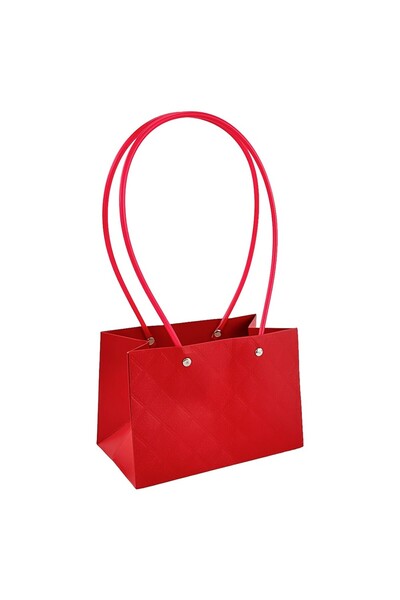 OEM Top Bottom Set of 10 Burgundy Paper Bags 12x18x10 cm