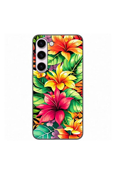 OEM Case compatible with Samsung Galaxy S23 Silicone Gel Tpu Lily Pattern