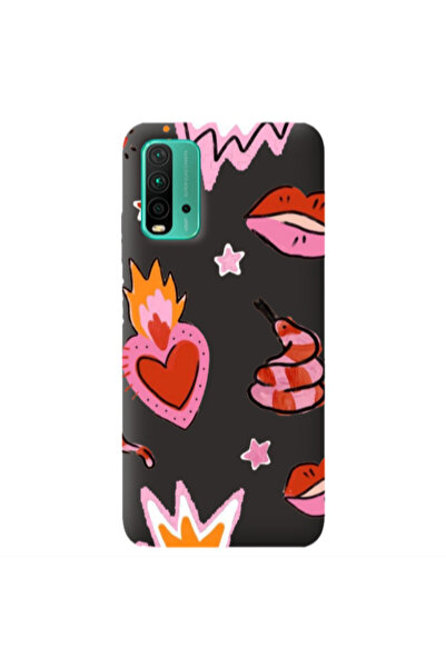 Other Xiaomi Poco M3 Snake heart Black Colored Silicone TPU Θήκη