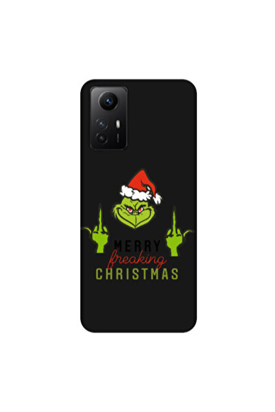 Other Xiaomi Redmi Note 12s Merry Christmas44 Black Colored Silicone TPU Θήκη