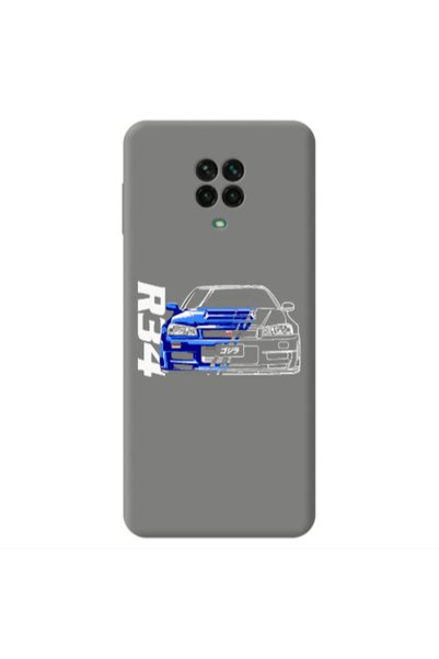 Other Xiaomi Redmi Note 9 Pro Blue R34 Grey Colored Silicone TPU Θήκη