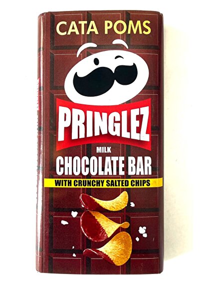 hk Pringlez Milk Chocolate Bar With Crunchy Salted Chips 200 Gr