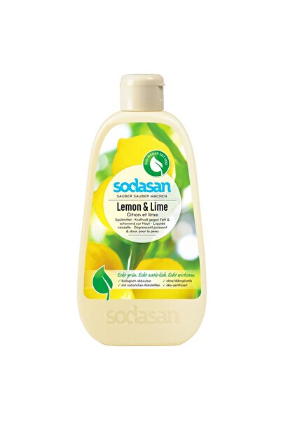 Sodasan Detergent lichid de vase cu lamaie si lime