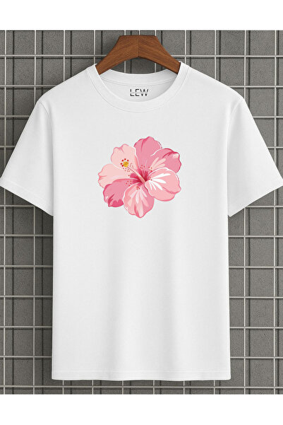 lovver Tricou respirabil din bumbac 100% de calitate premium, cu imprimeu floral