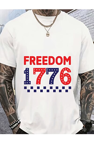 23 nisan تي شيرت وطني لعيد الاستقلال 1776، هدية للرابع من يوليو، تي شيرت صيفي...