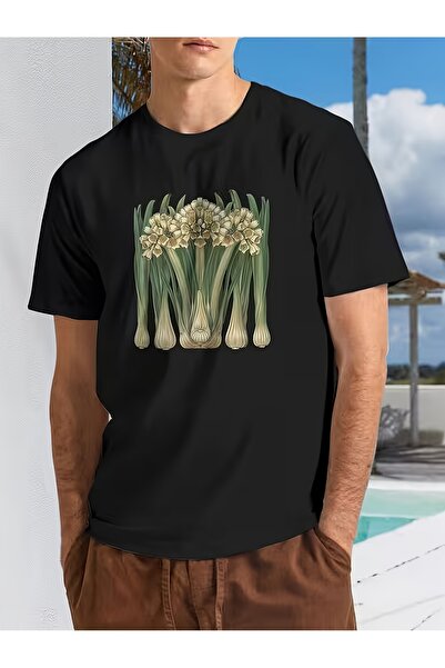 17 seramik Men's Round-neck Pure Cotton T-shirt, Suitable All Seasons, with D...