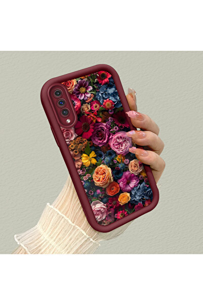 SLIMFELT Samsung Galaxy A50/A50S/A30S Uyumlu Yüksek Kaliteli Çiçek Desenli, D...