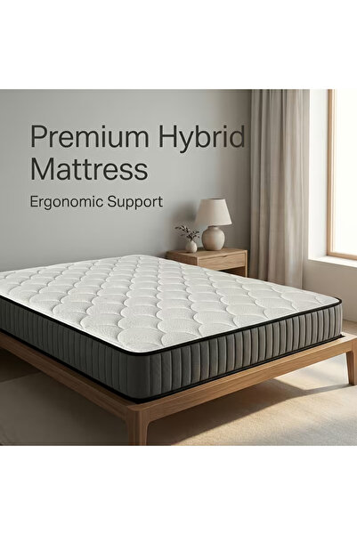 Enjoylifeme Twin Mattress 7.8 Inch Medium Firm Hybrid Mattress Twin Size Memo...