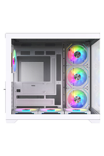 GAME IN GAME Dream Beyaz 7X12 cm Argb Kumandalı Fanlı Gaming Akvaryum Kasa