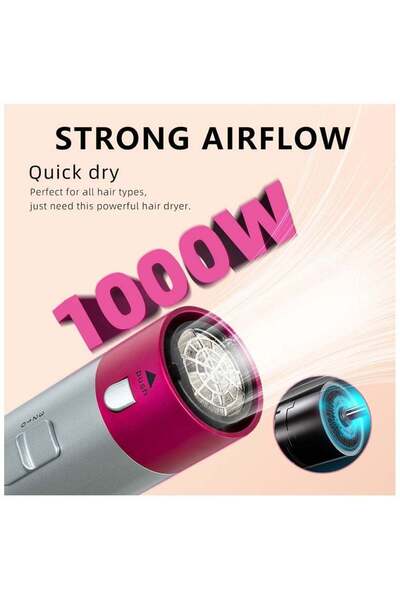 PANDA JOJO 5 in 1 Hair Dryer Brush | Professional Blow Dryer Brush for Curling, Volumizing & Straightening | for Women Gift