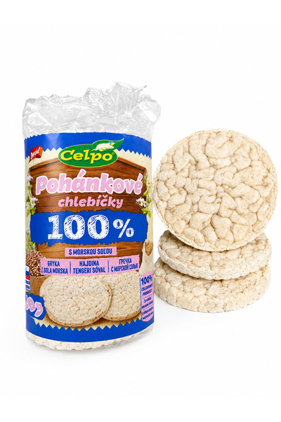 Celpo Rondele Expandate din Hrisca Integrala cu Sare de Mare – 80 g