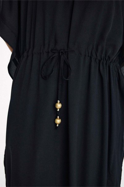 Haşema Pareo lung negru 1005