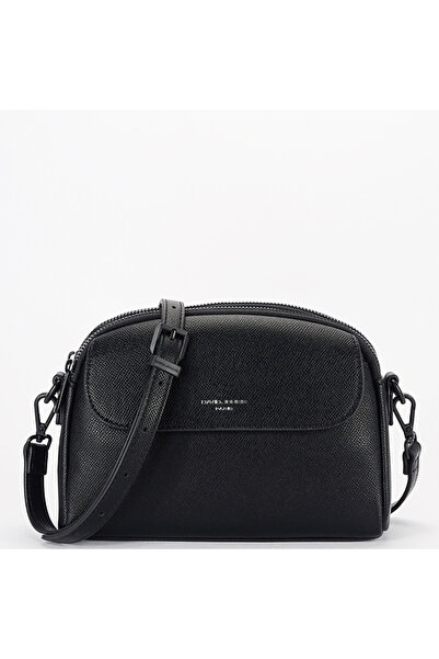 David Jones Μαύρη τσάντα χιαστί Παρίσι CM8330 15