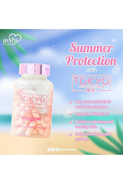 Top Choice Aishi Premium Tokyo White C Block Dfyage Glutathione for Skin Care...