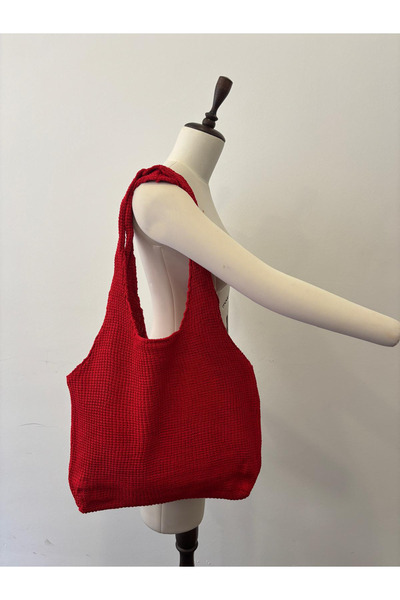 Sea Style Women's Knitwear Shoulder Bag Soft Textured Daily Tote Bag