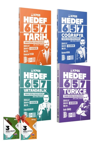 Benim Hocam Yayınları 2026 KPSS HEDEF 657 Tarih, Coğrafya Vatandaşlık ve Türk...