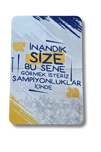 İnandık Size Bu Sene Replikli Ahşap MDF Tablo