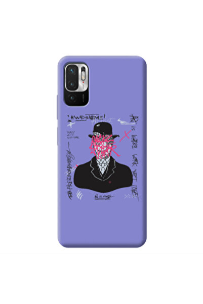 Other Xiaomi Redmi Note 10 Pro 5G Awes Purple Colored Silicone TPU Θήκη