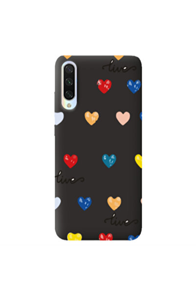 Other Xiaomi Mi 9 Lite Heart Lives Black Colored Silicone TPU Θήκη
