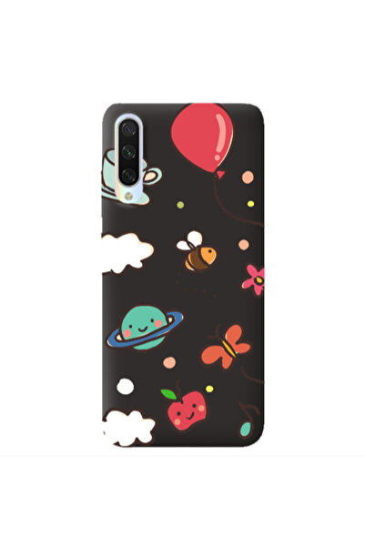 Other Xiaomi Mi 9 Lite cute little ones Black Colored Silicone TPU Θήκη