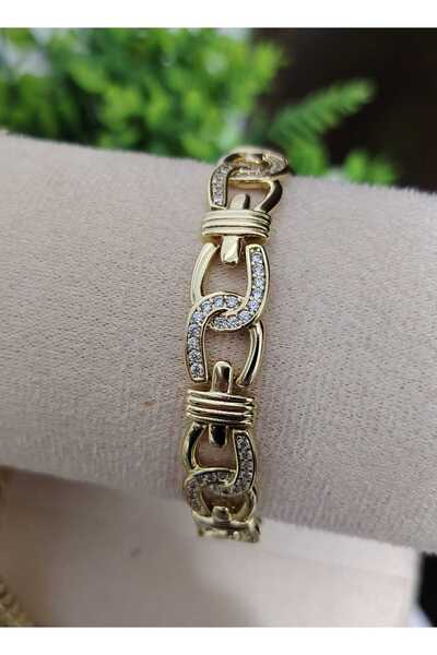 NN BRATARA CRAMAR ,Placata cu aur 14 k ,