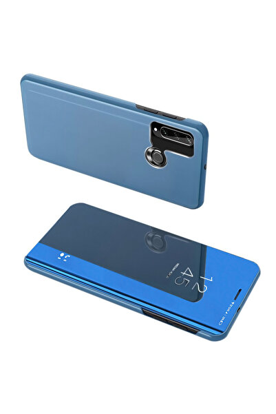 POWERTECH θήκη Clear view MOB-1518, Huawei Y6p, μπλε