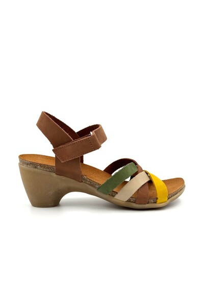 CHACAL 7185 Δέρμα Taupe/Bosque/Mostaza/Cuero
