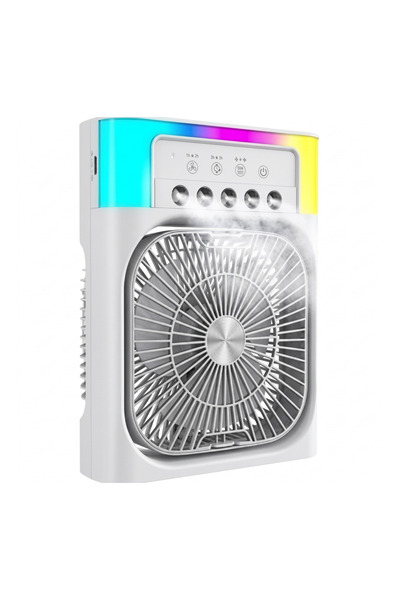 Boğazören RGB Işıklı Su Buharlı Mini Klima - Masa Fanı ,Hava Soğutucu ,Sulu V...