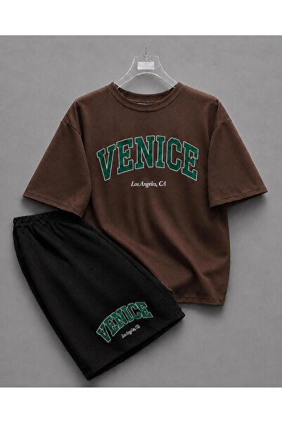 zeag Unisex Venice Printed Shorts and T-Shirt Set