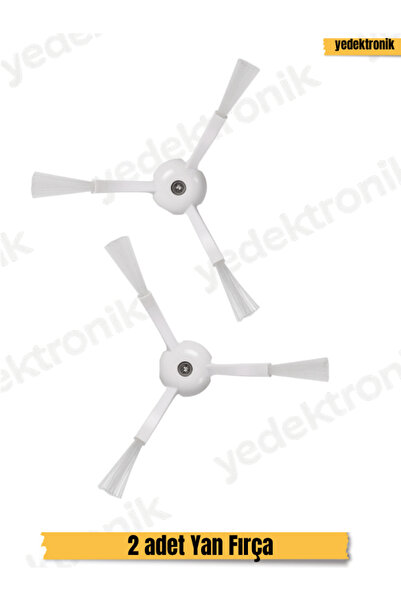 Yedektronik Roborock Q Revo Series Compatible Set of 2 Side Brushes - White |...