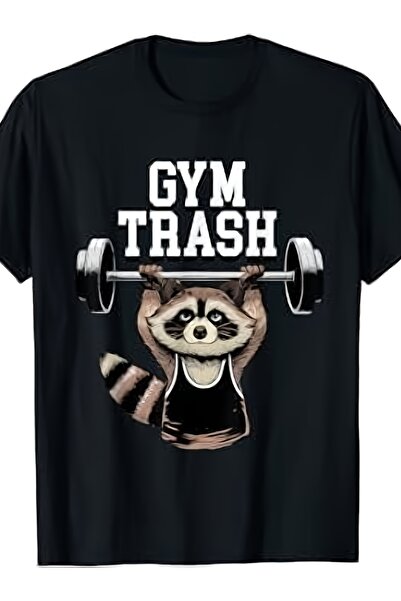 17 seramik تي شيرت برسومات مضحكة على شكل راكون تراش باندا للرجال من Gym Rats ...