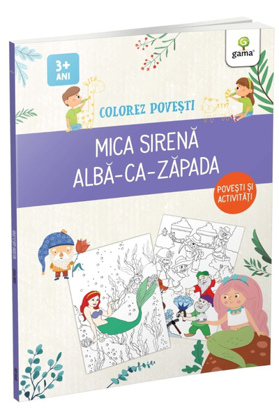 Editura Gama Colorez povesti: Mica Sirena. Alba-ca-Zapada