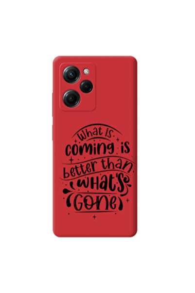 Other Xiaomi Poco X5 Pro What is coming Red Colored Silicone TPU Θήκη