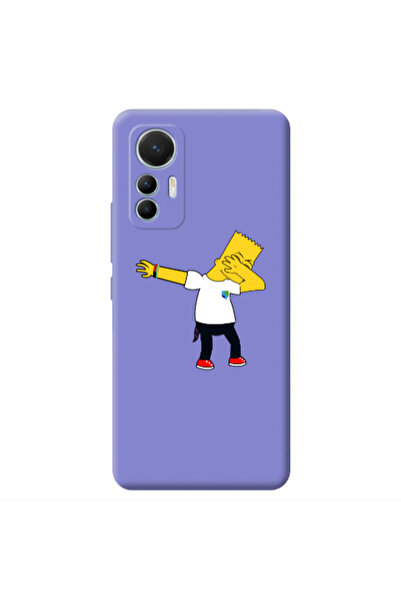 Other Xiaomi Mi 12 Lite Simpsons2 Purple Colored Silicone TPU Θήκη