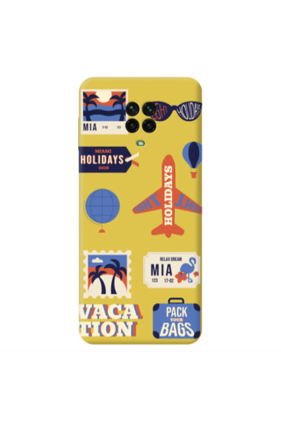 Other Xiaomi Redmi Note 9 Pro Vacation Yellow Colored Silicone TPU Θήκη