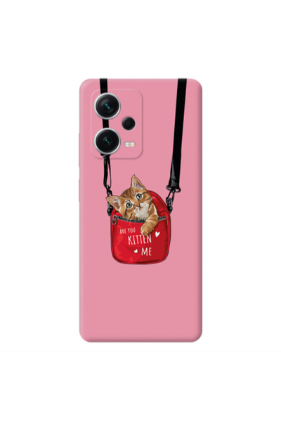 Other Xiaomi Poco X5 Kitten Me Pink Colored Silicone TPU Θήκη