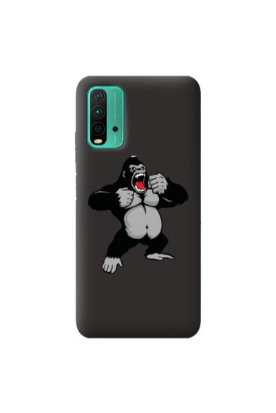 Other Xiaomi Poco M3 Angry Gorilla2 Black Colored Silicone TPU Θήκη