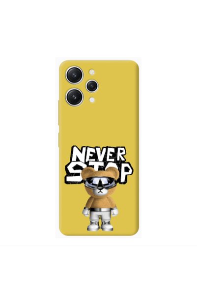 Other Xiaomi Redmi 12 Never stop Yellow Colored Silicone TPU Θήκη