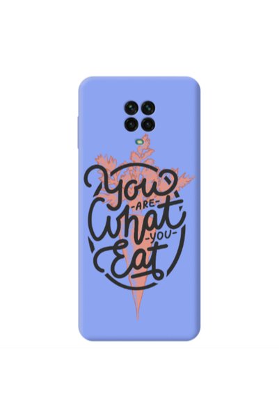 Other Xiaomi Redmi Note 9 Pro You are What You Eat Light Purple Colored Silic...