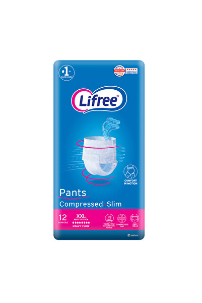 Lifree Pants for Heavy Incontinence, XXL Size, Jumbo Pack - 12 Pieces