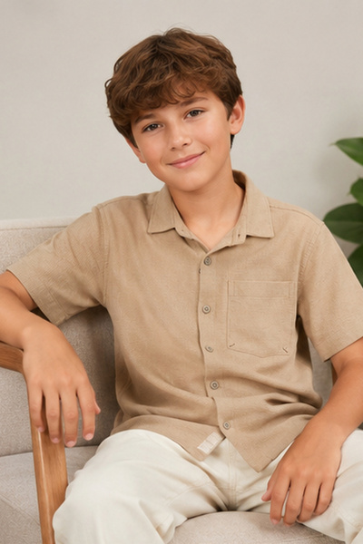 ruff Boys Knit Shirt Short Sleeve