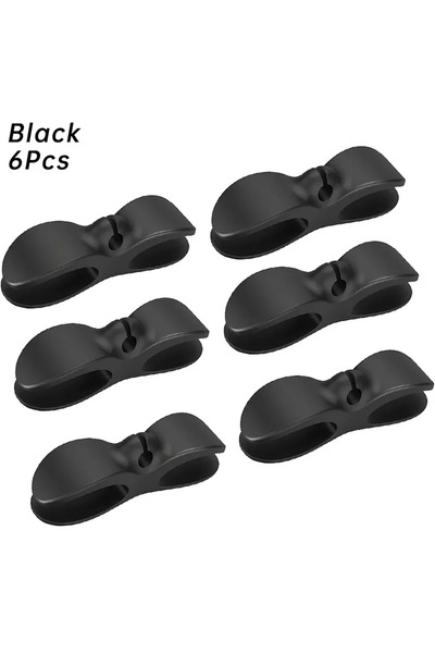 Choice 6PCS Shelf Silicone Cable Winder Home Bracket Clip Kitchen Organizer C...