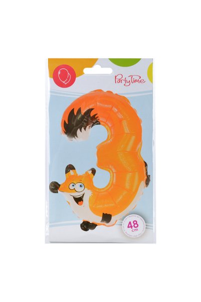 Party Time Balon foliowy 3, Party Time, multicolor, 48x37cm, set pentru petre...