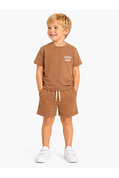 Haribo T-Shirt Shorts Set Moka Men's